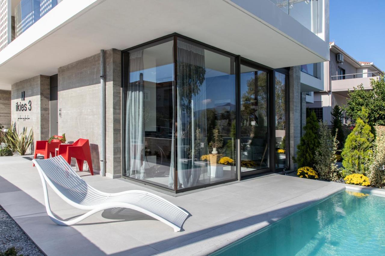 Ikies 3 Modern Eco-Friendly Private Seaview Signature Villas With A Pool Βόλος Εξωτερικό φωτογραφία